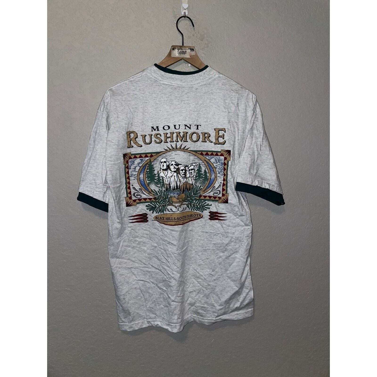Signal Sport Vintage Yellowstone Shirt Mount Rushmore Gray Shirt Large Size US L / EU 52-54 / 3 - 10 Thumbnail