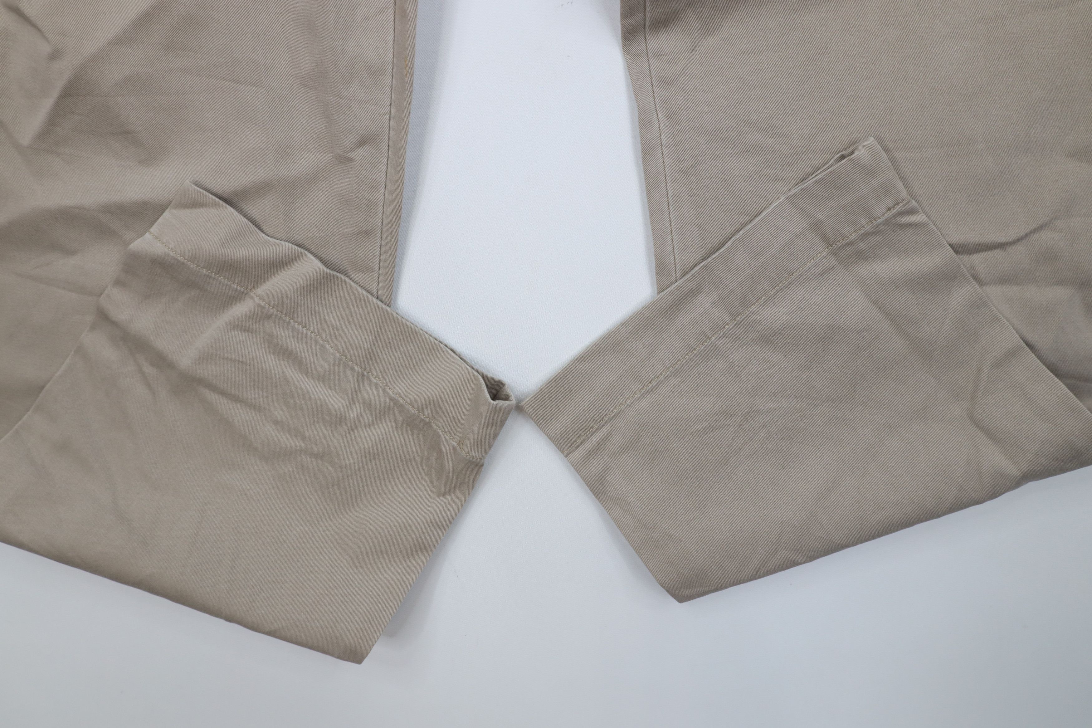 Ralph Lauren Vintage 90s Ralph Lauren Wide Leg Chino Pants Beige Cotton Size US 36 / EU 52 - 5 Thumbnail