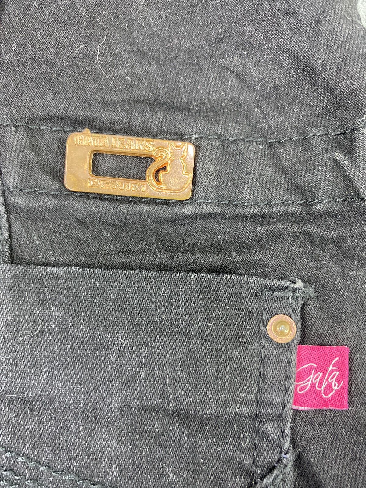 Jean Gata Black Denim - J1017 Size 26" / US 2 / IT 38 - 13 Thumbnail