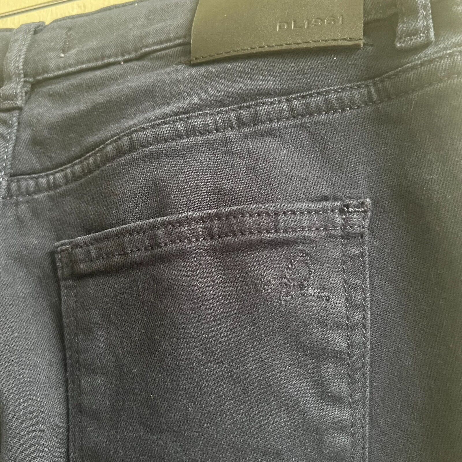 DL1961 DL1961 Womens Black Dark Sapphire Brady Slim Casual Jeans 16 Size 38" / US 16 / IT 52 - 6 Thumbnail