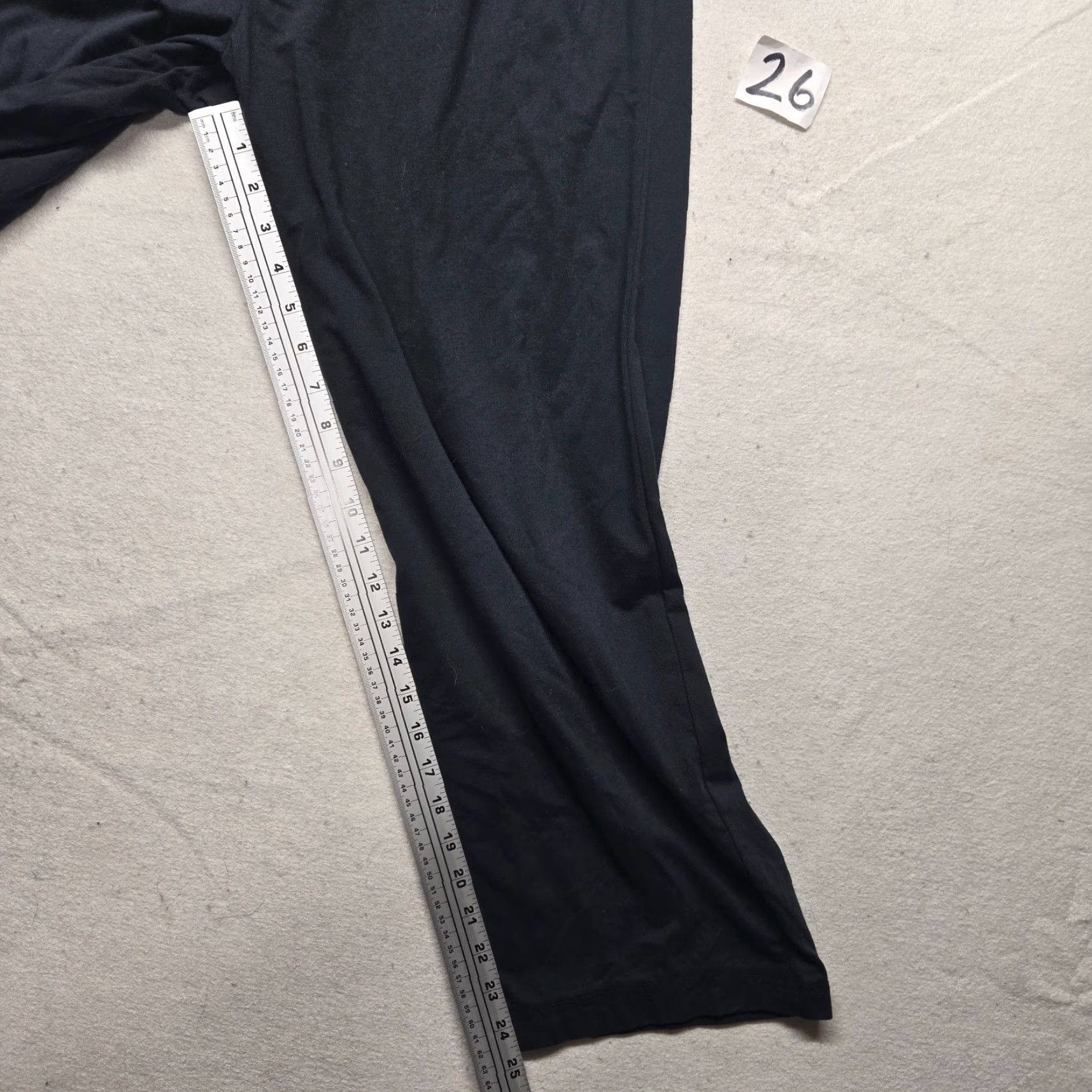 Vintage Bobbie Brooks Solid Black Baggy Pull-on Knit Sleep Pants Adult Women's L Large Size 36" / US 14 / IT 50 - 6 Thumbnail