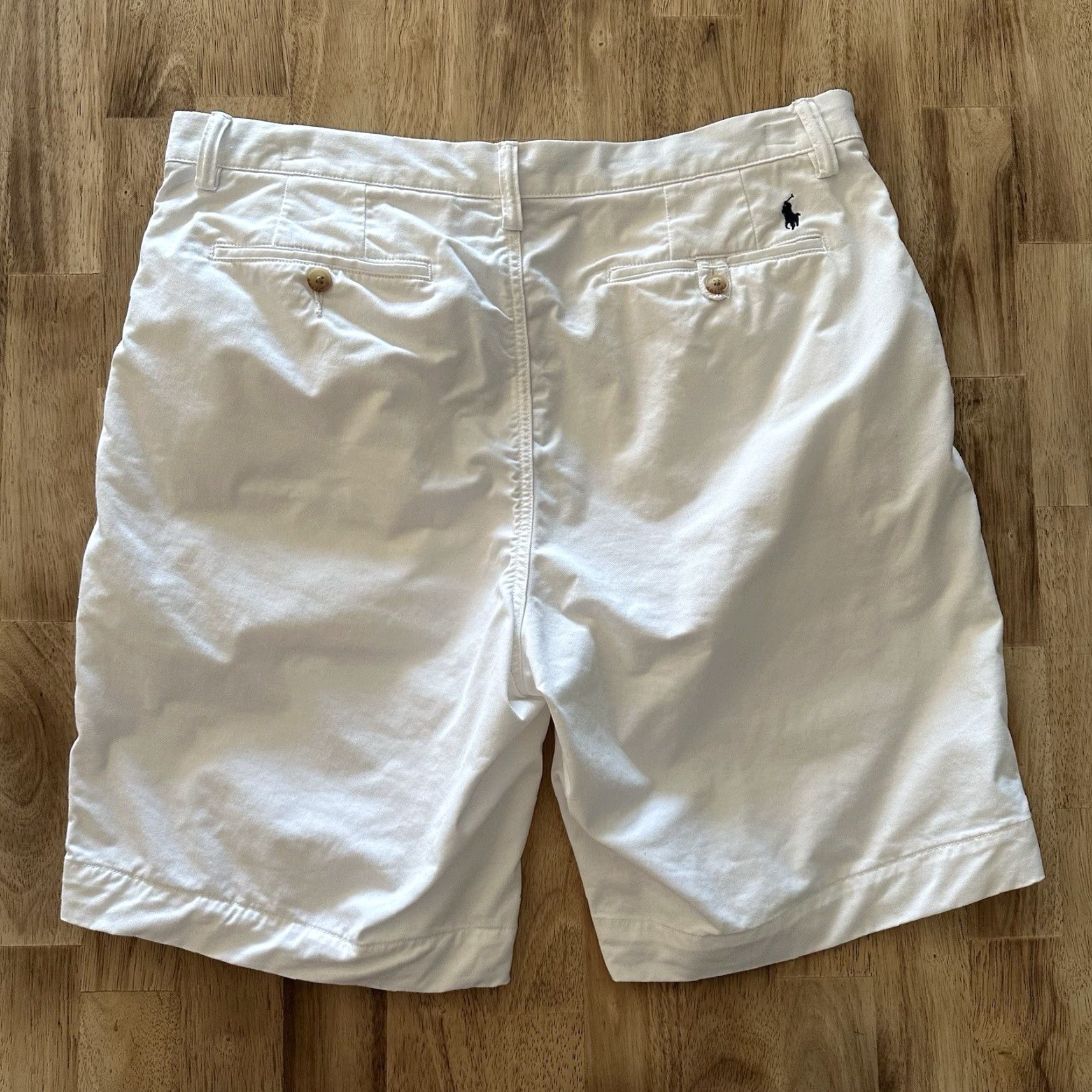 Polo Ralph Lauren Polo Ralph Lauren Polo 9” Classic Fit Chino Shorts Stretch White Mens Size 35 Size US S / EU 44-46 / 1 - 4 Thumbnail