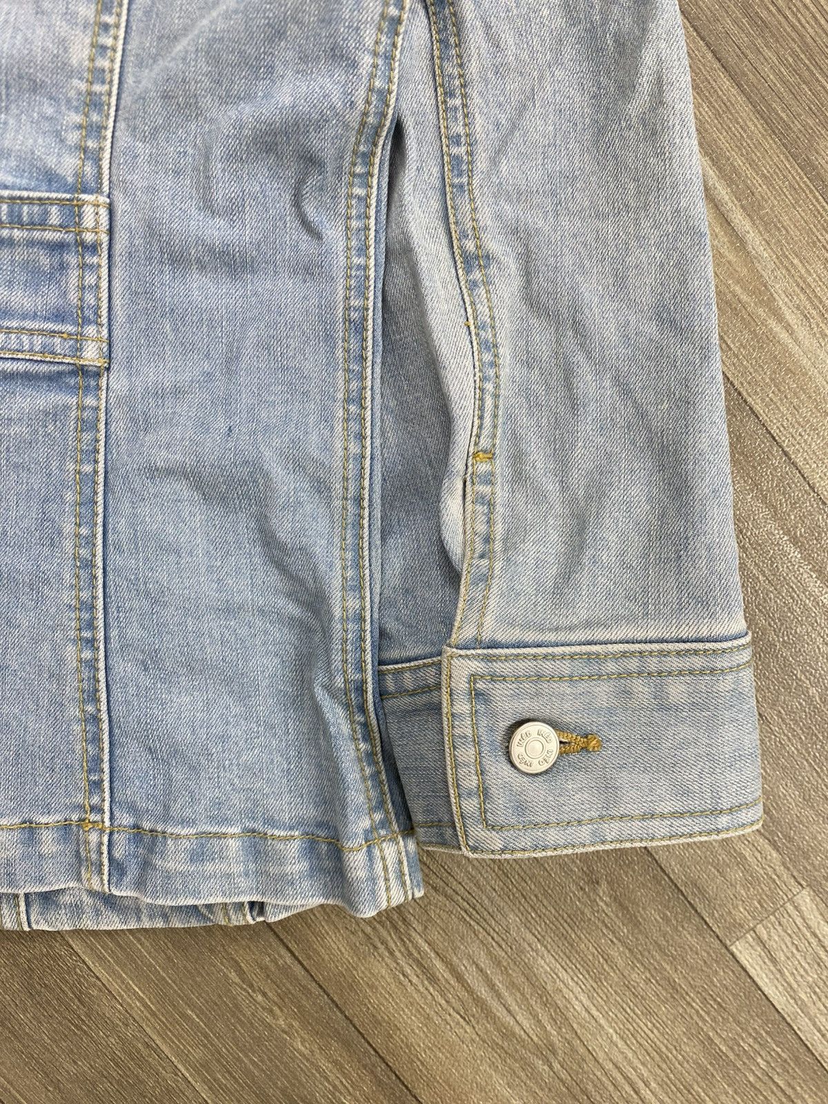 Japanese Brand Vintage Ined Homme Yohji Yamamoto Denim Jacket Size XS / US 0-2 / IT 36-38 - 11 Thumbnail