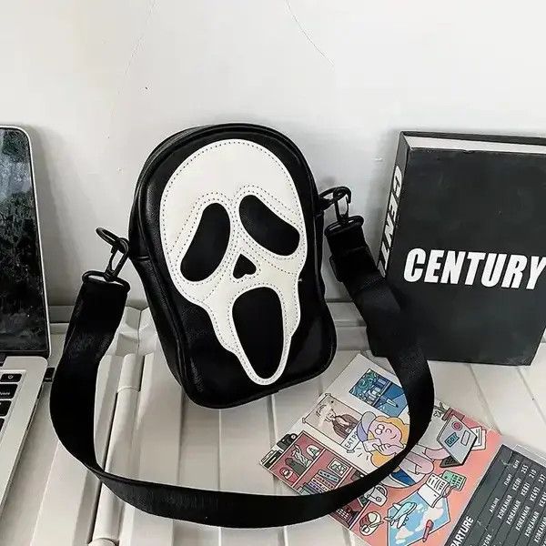 Japanese Brand Y2K Scream Ghost Pattern Shoulder Bag Size ONE SIZE - 4 Thumbnail