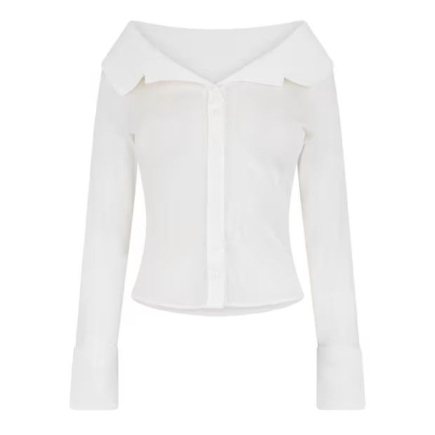 Jacquemus o1g2r1mq1024 Brezza Shirt in White Size XS / US 0-2 / IT 36-38 - 1 Thumbnail