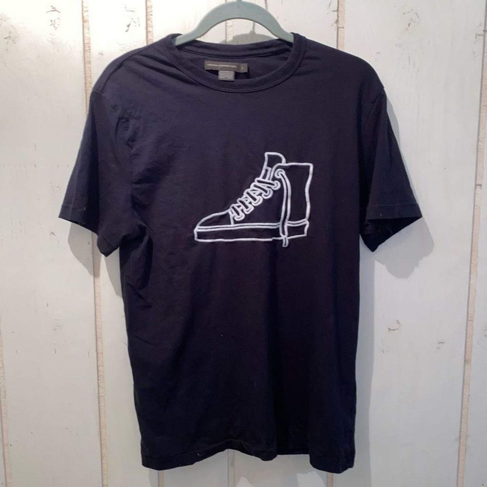 French Connection French Connection Sneaker Slim Crewneck T-shirt Blue White Size US M / EU 48-50 / 2 - 3 Thumbnail