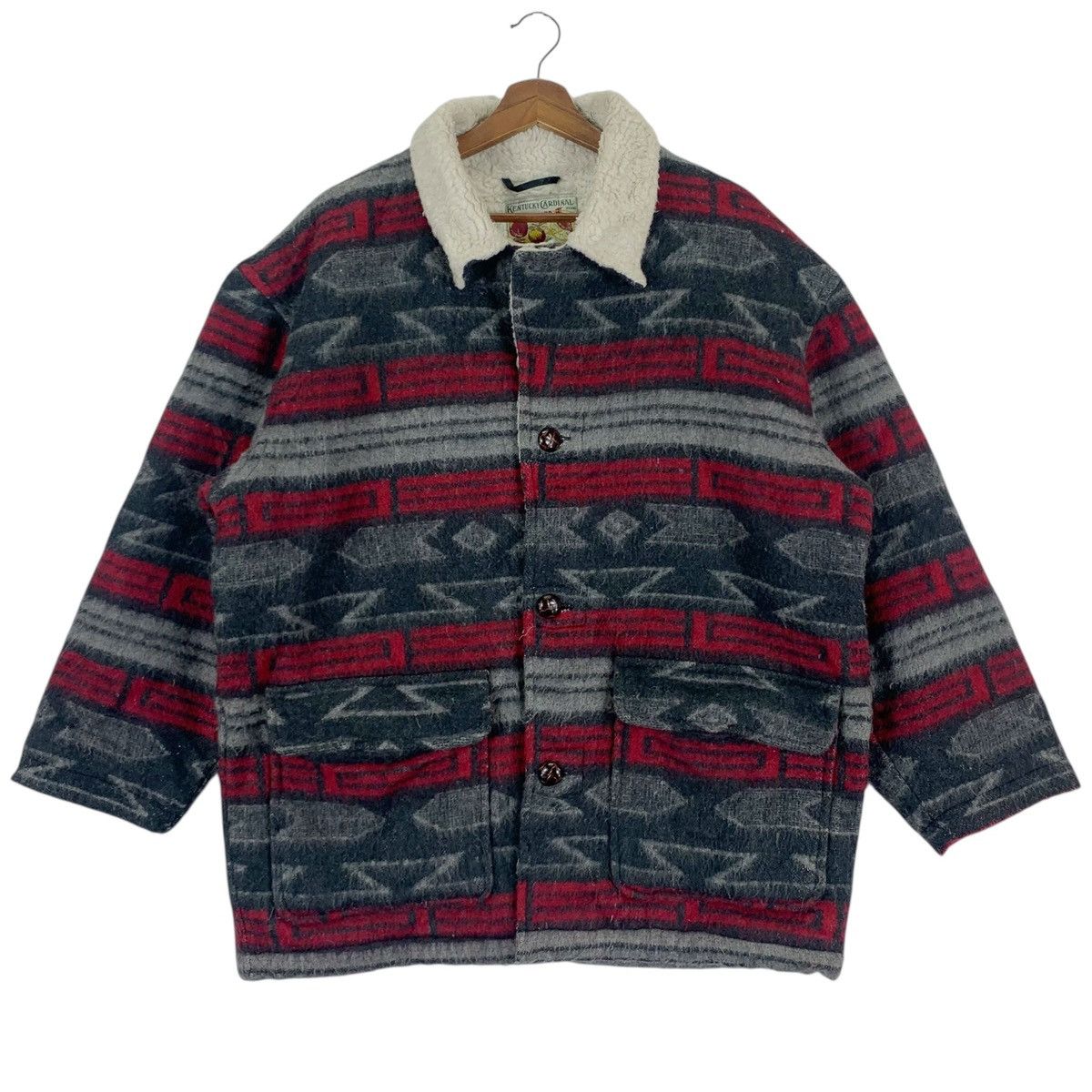 Aztech Mountain × Native × Vintage Vintage Kentucky Cardinal Navajo Design Jacket Size US M / EU 48-50 / 2 - 1 Thumbnail