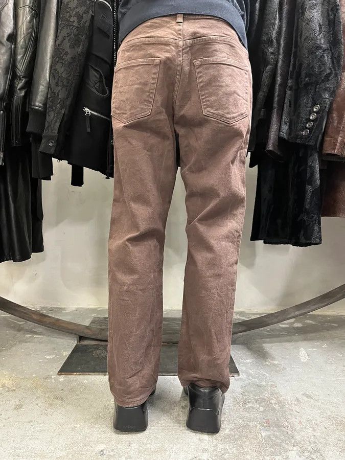 Helmut Lang × Vintage Helmut Lang Brown Classic Faded Pants Size US 32 / EU 48 - 6 Thumbnail