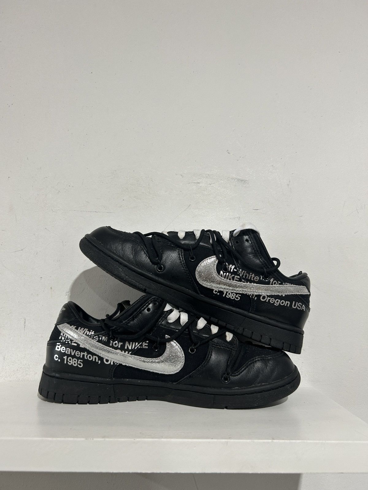 Nike NIKE DUNK LOW OFF-WHITE LOT 50 SIZE 8.5 PREOWNED Size US 8.5 / EU 41-42 - 3 Thumbnail