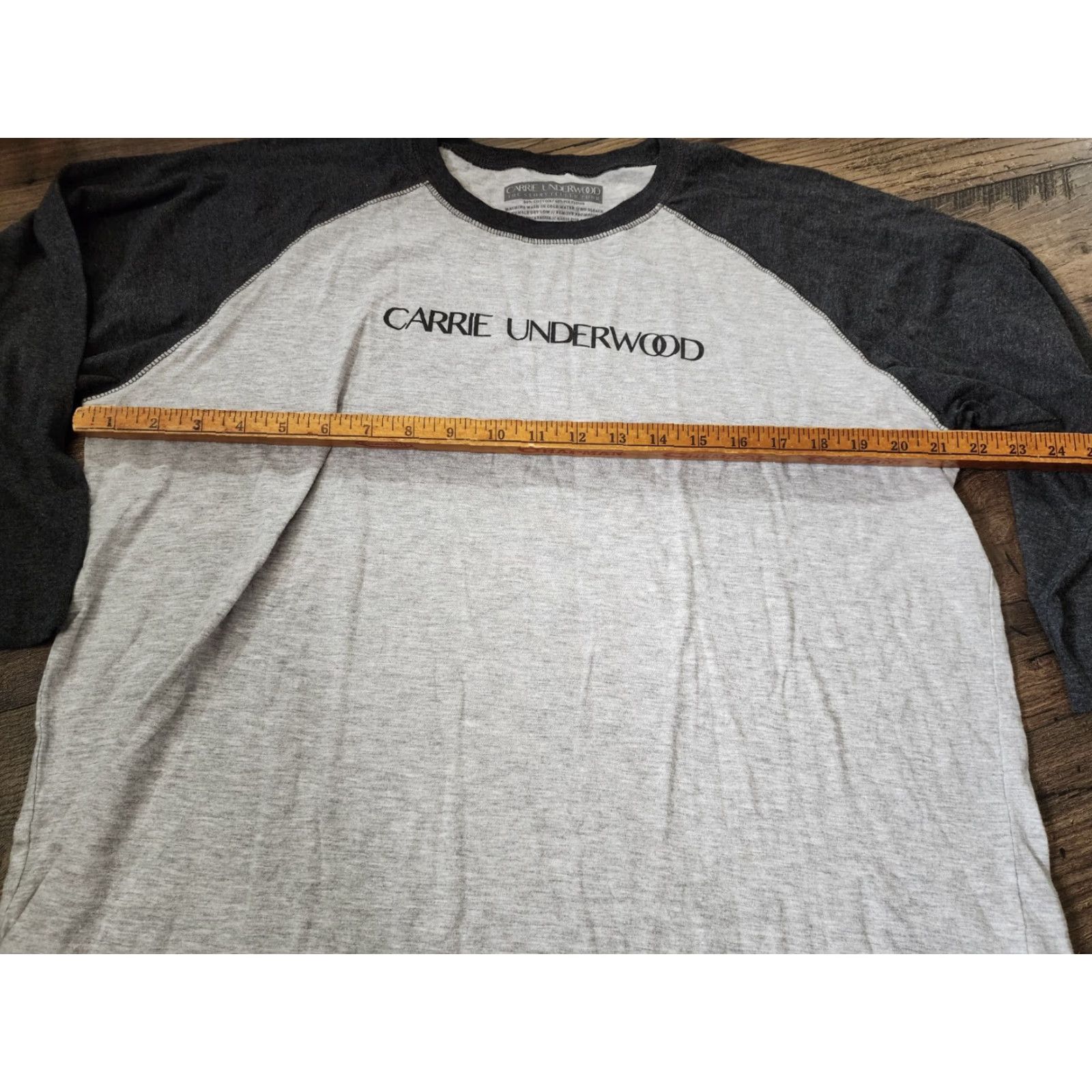 Vintage Carrie Underwood Shirt Mens XL Raglan 2016 Storyteller Tour Baseball Gray Size US XL / EU 56 / 4 - 4 Thumbnail