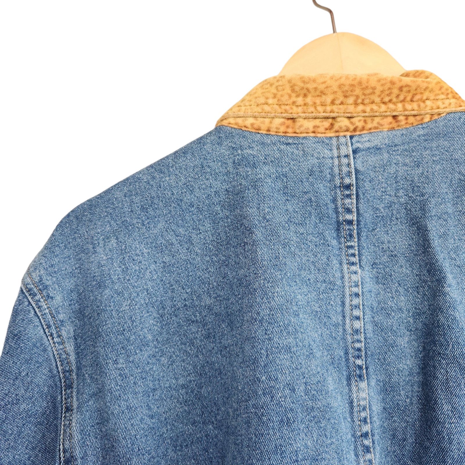 Vintage Vintage Baccini Jean Jacket Faux Cheetah Fur Lined Coat XXL Size XXL / US 16-18 / IT 52-54 - 8 Thumbnail