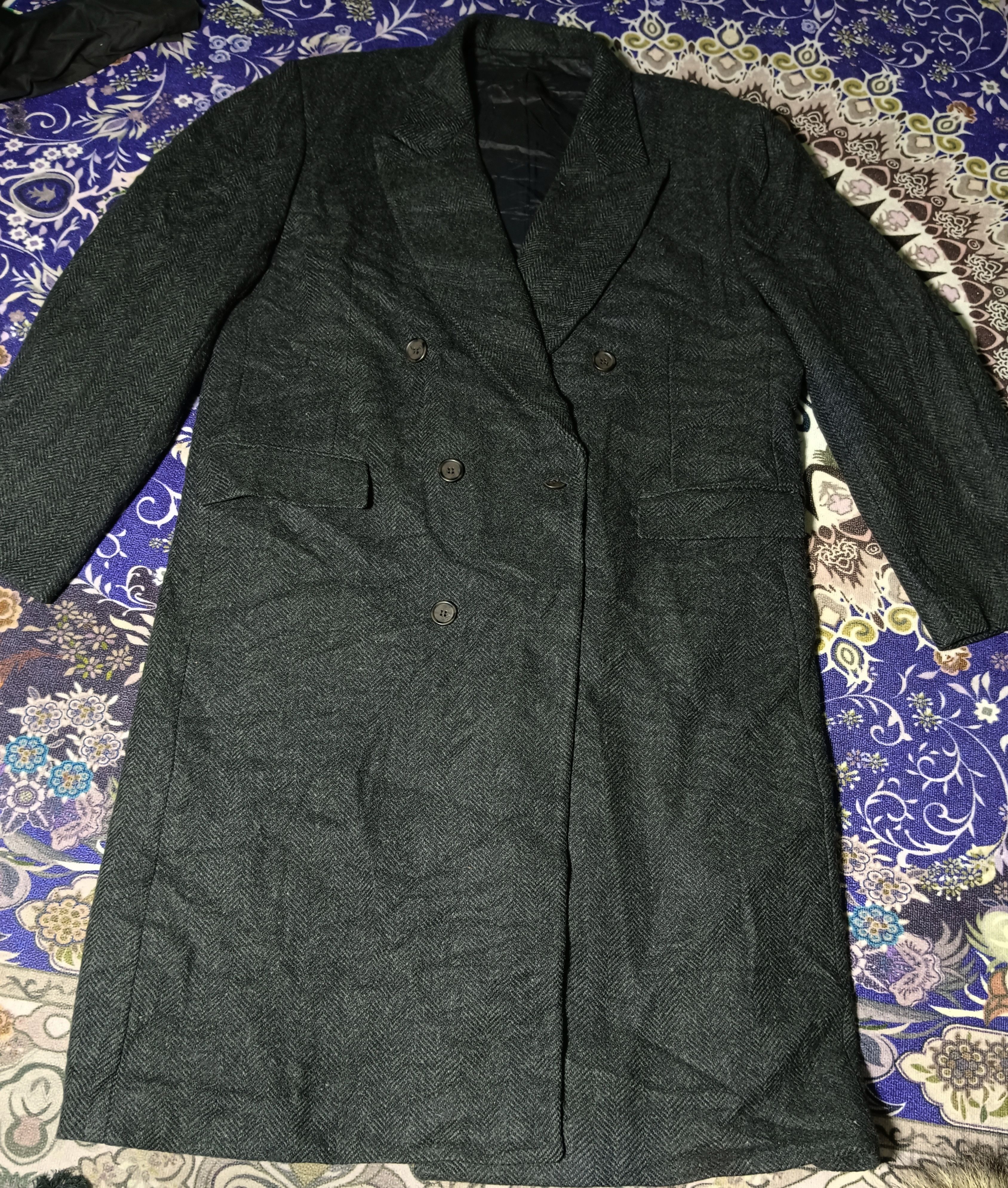 Courreges × Vintage Vintage Courreges Pura Lana Long Coat Size US XL / EU 56 / 4 - 2 Thumbnail