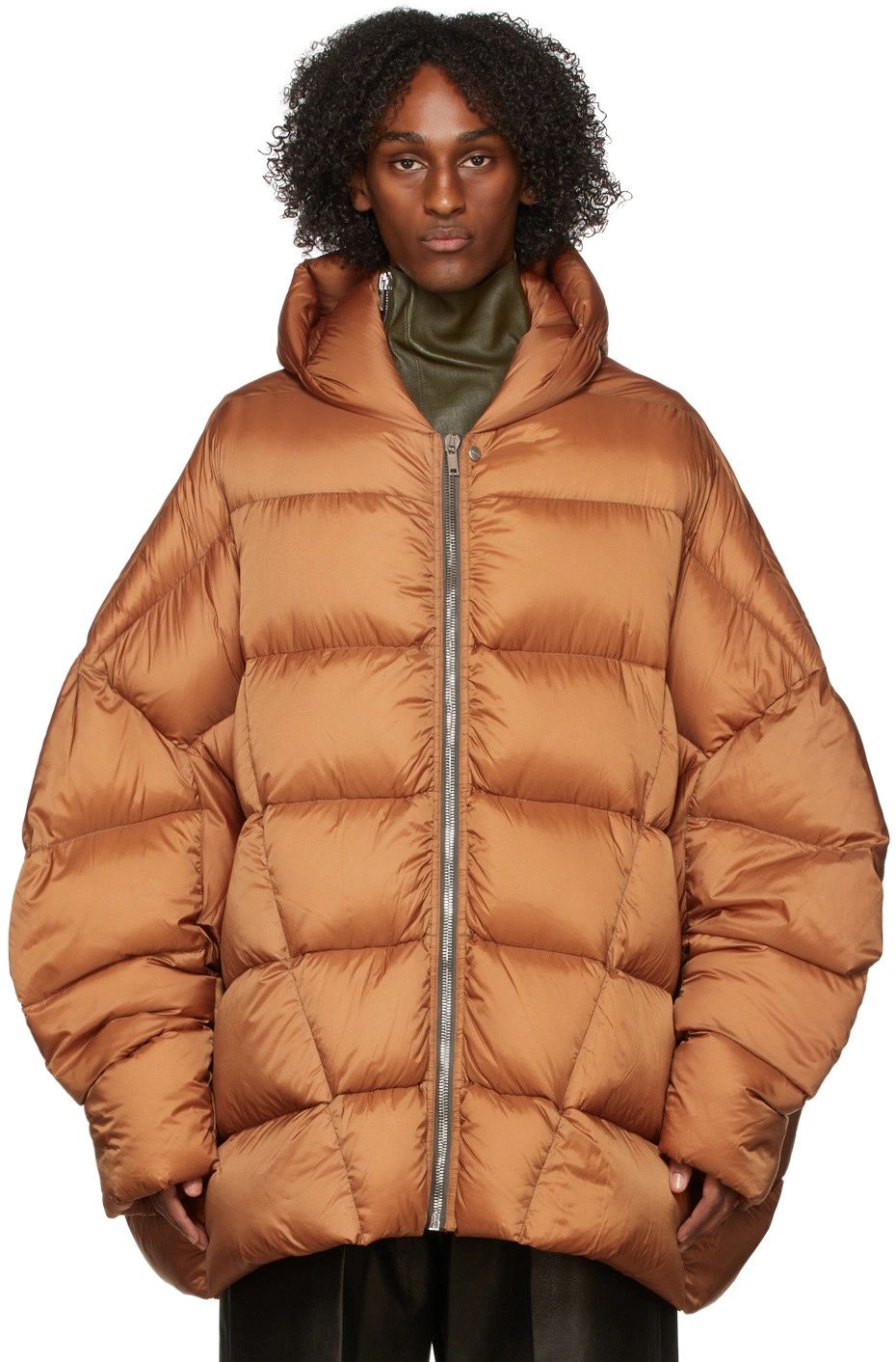 Rick Owens o1y0325 Shell Hooded Jacket in Orange Size US M / EU 48-50 / 2 - 1 Thumbnail