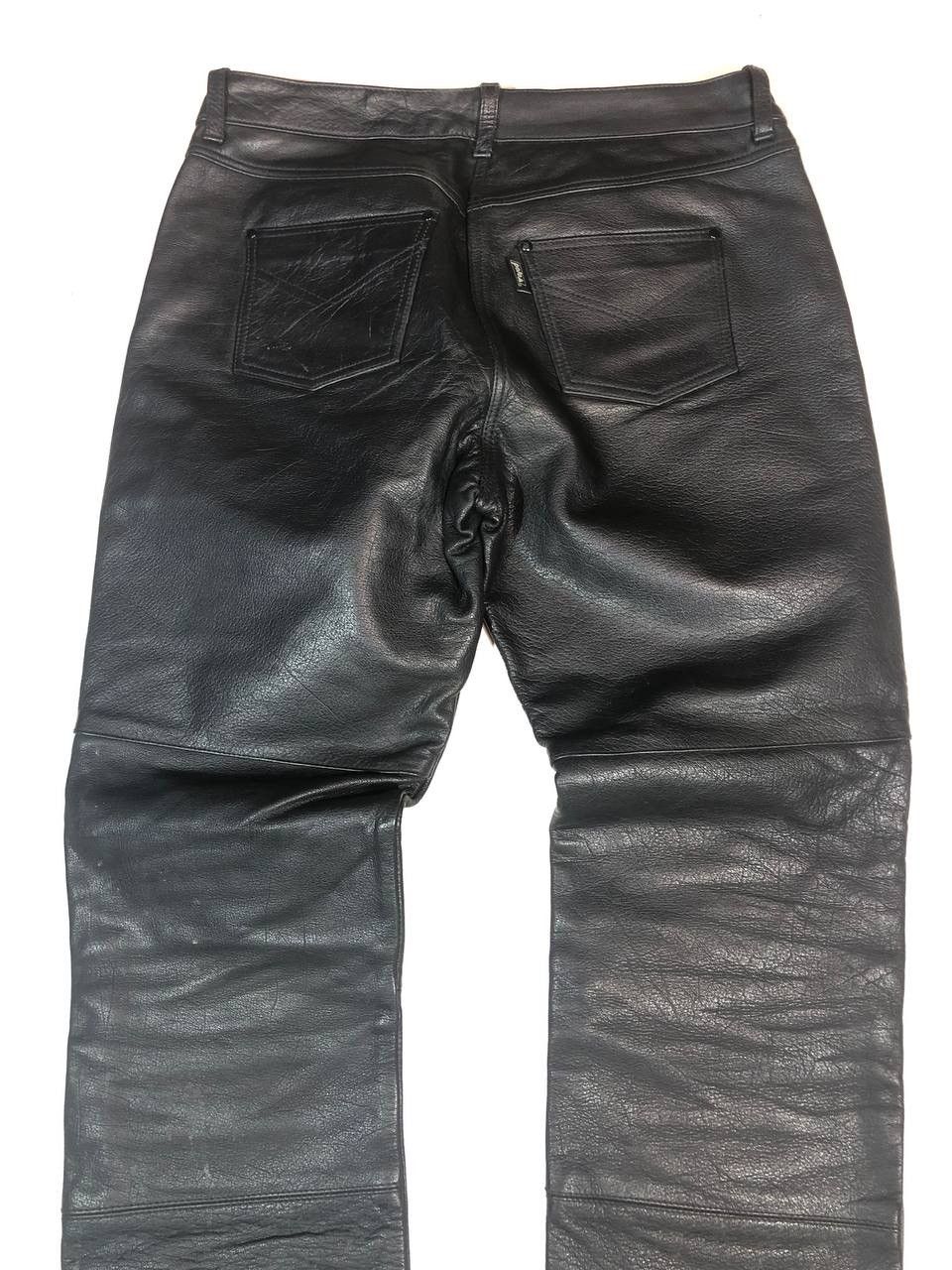 Vintage Polo Racing Moto Biker Leather Pants Vintage Size US 32 / EU 48 - 5 Thumbnail