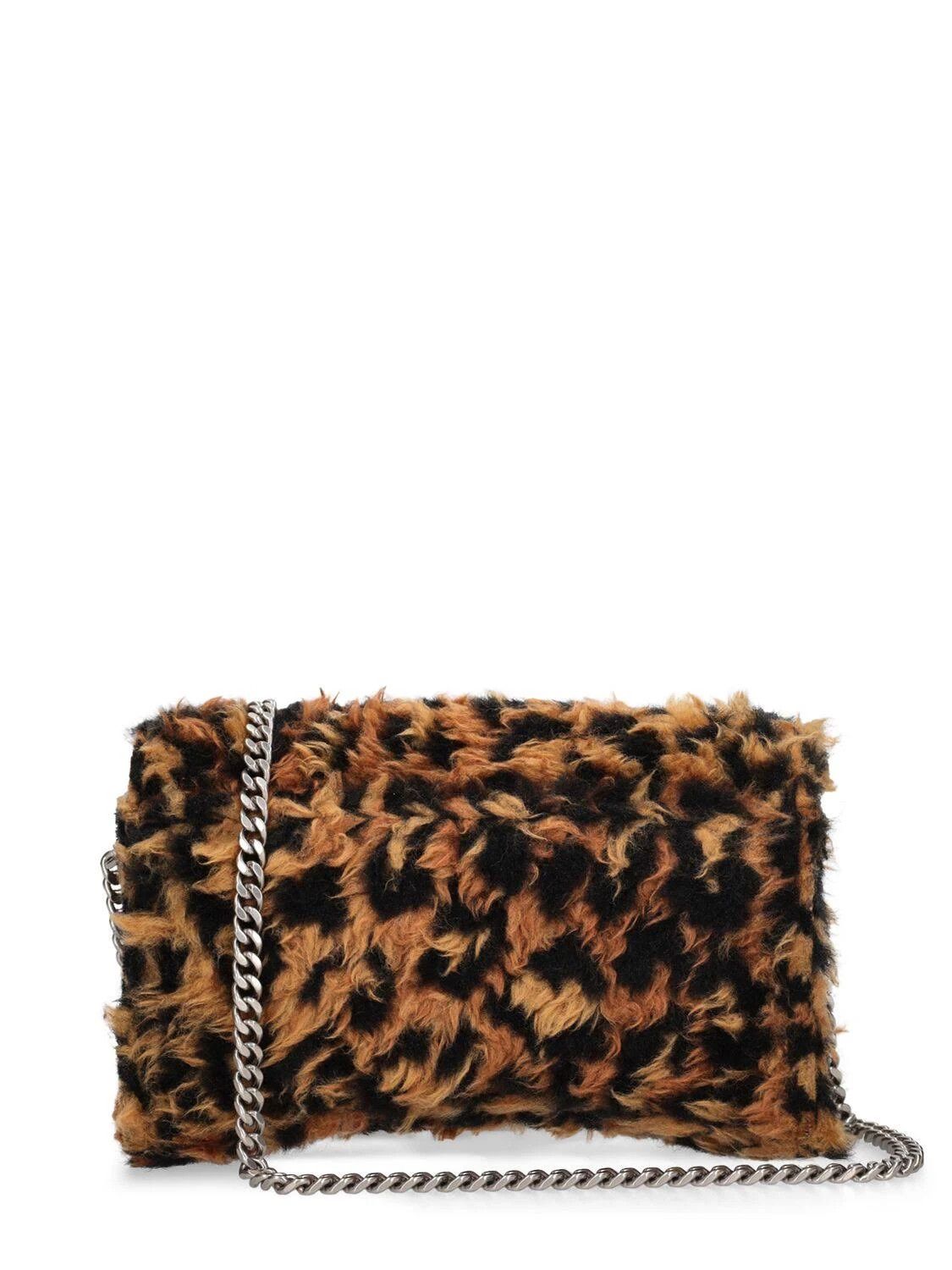 Balenciaga o1s1rm1124 Size: OS / Hourglass Wallet Chain Leopard Print Size ONE SIZE - 3 Thumbnail