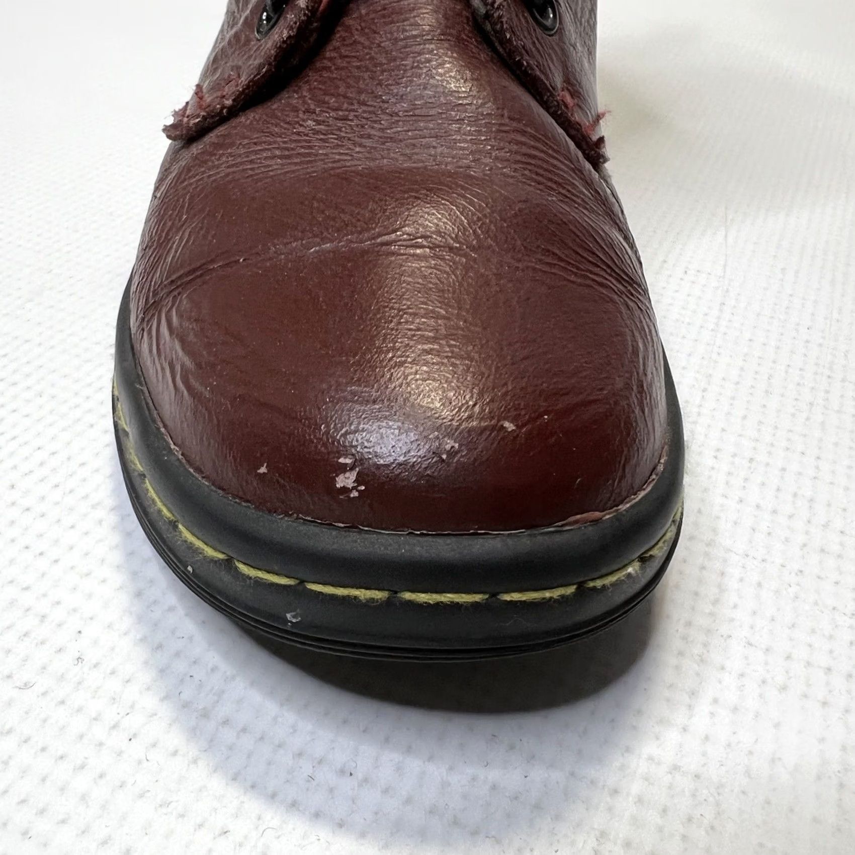 Dr. Martens VINTAGE? No. Dr. Martens Stratford Women Red Leather Boots Combat Lace Up High-Top Size 6 37 Size US 6 / IT 36 - 7 Thumbnail