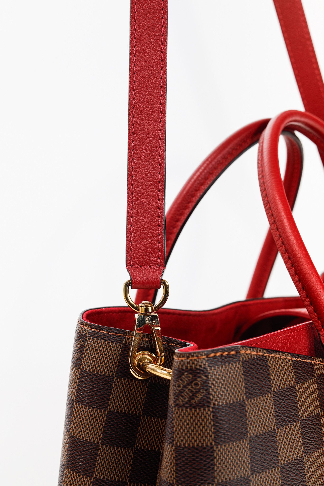 Louis Vuitton Louis Vuitton Riverside Damier Ebene Lie de Vin Tote Size ONE SIZE - 7 Thumbnail