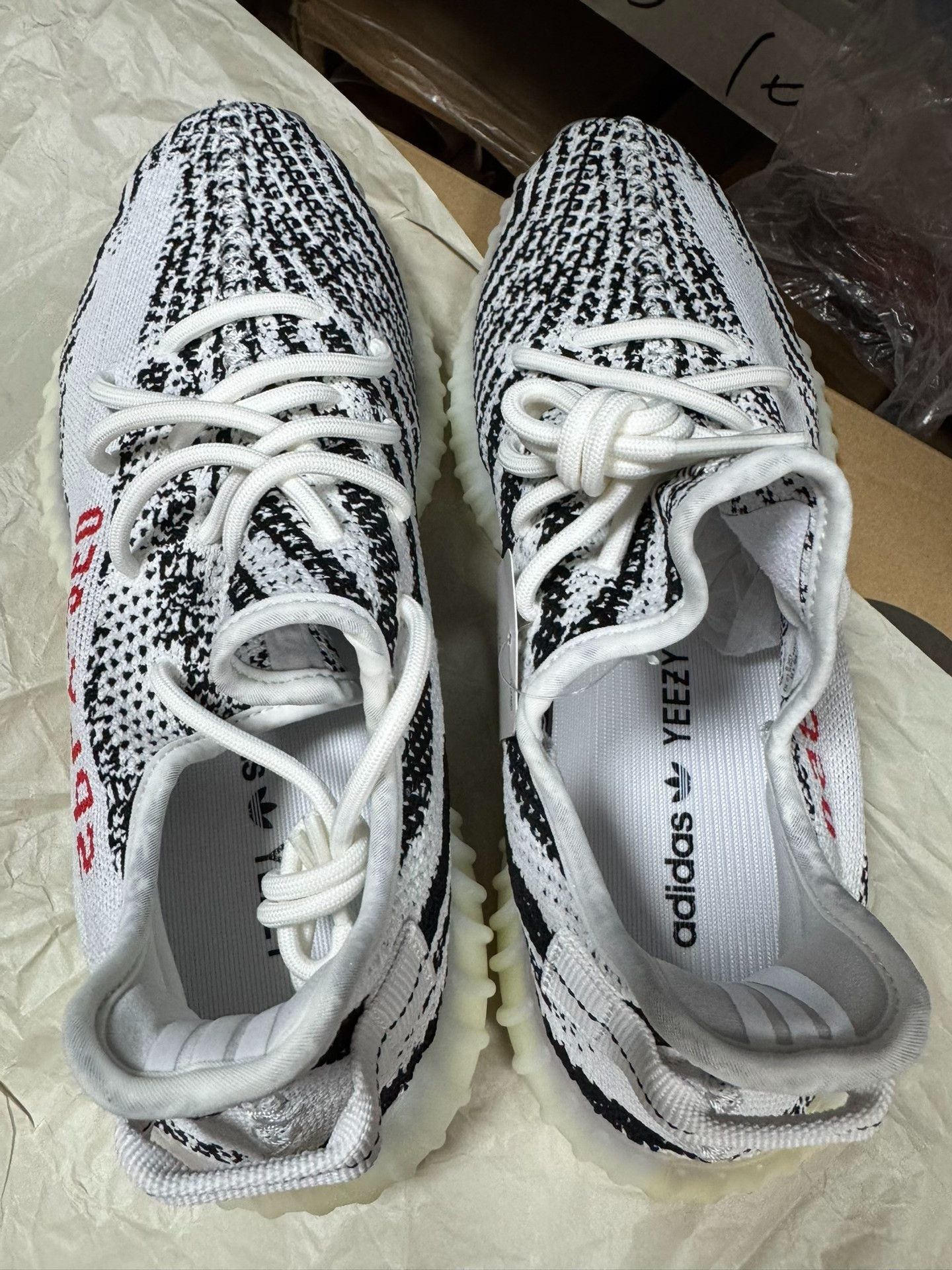 Adidas Adidas YEEZY350 White Lowtop Sneakers 9 Men Size US 9 / EU 42 - 1 Thumbnail