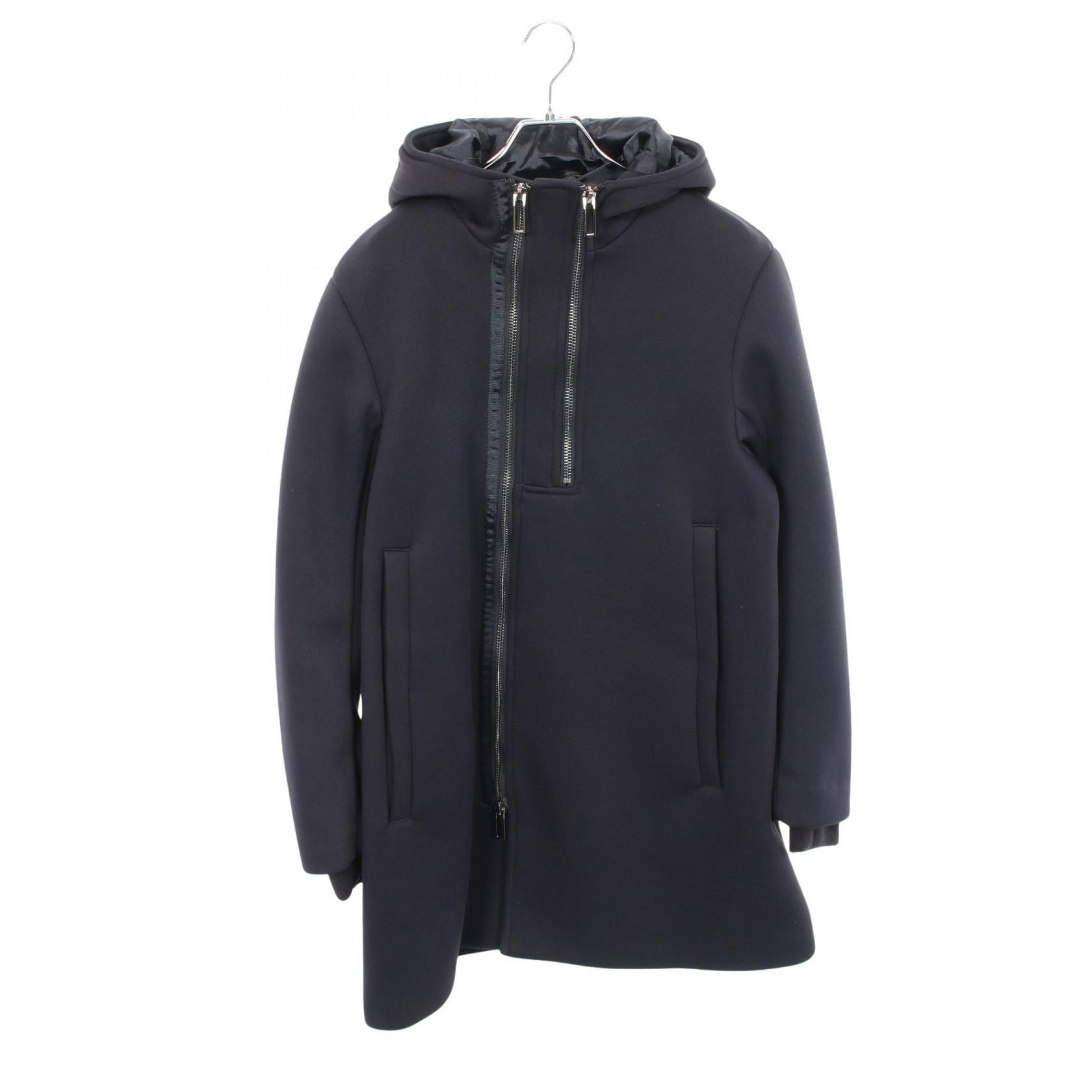 Emporio Armani Emporio Armani Emporio Armani Polyester Long Hooded Coat Textile Outerwear 6X1L4Q1JACZ DUTY FREE for USA Size ONE SIZE - 1 Thumbnail