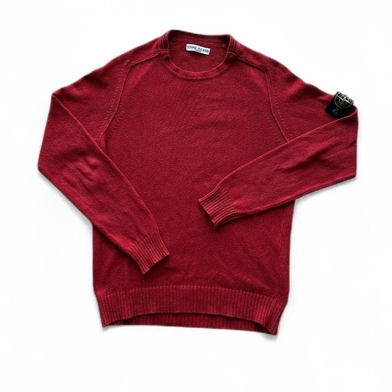 Stone Island Stone island red classic knit sweater Size US M / EU 48-50 / 2 - 1 Thumbnail
