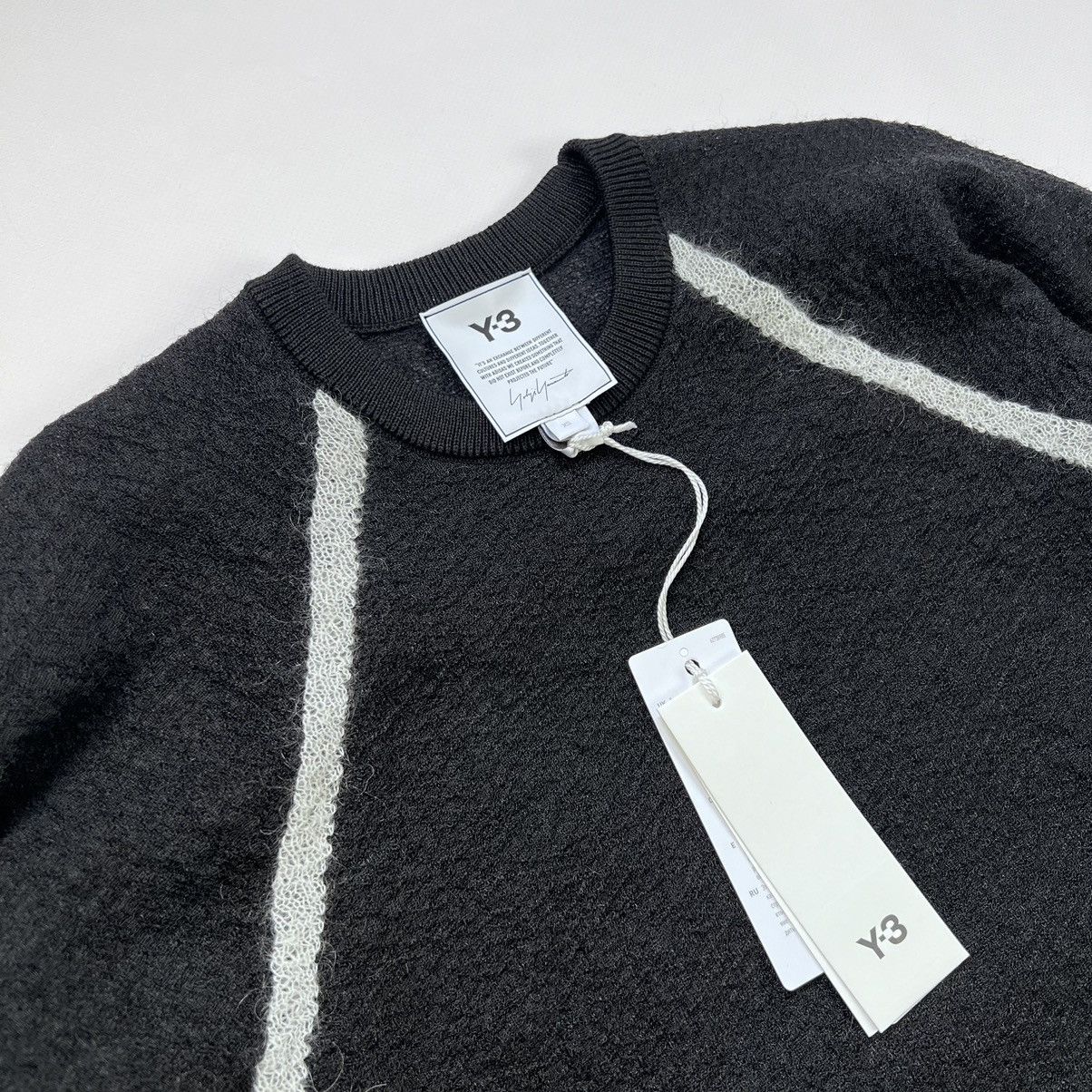 Japanese Brand Y-3 mohair/polyamid sheer knit crew sweater Size XS / US 0-2 / IT 36-38 - 5 Thumbnail