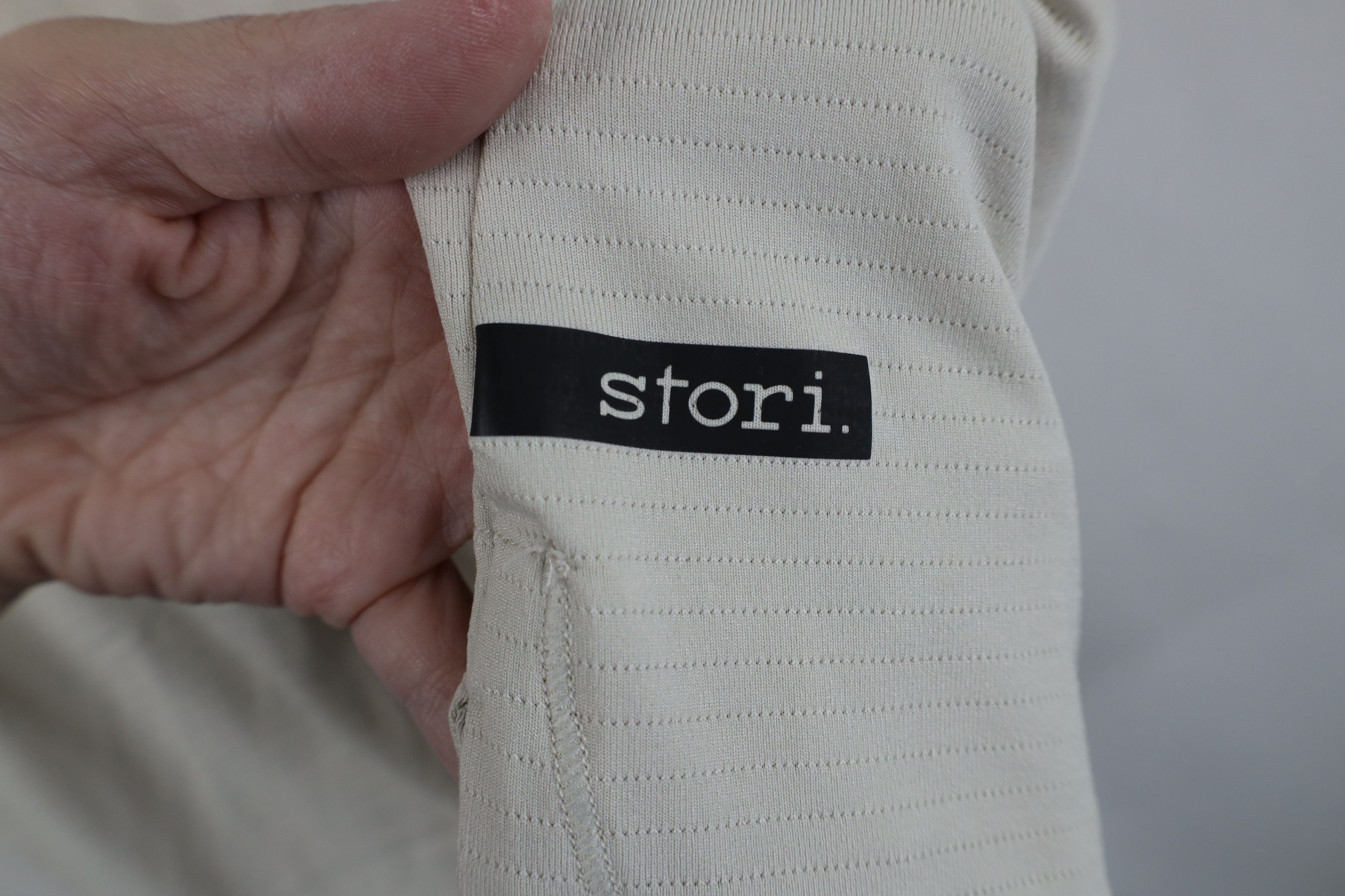Vintage Stori Stretch Running Jogging Yoga Training T-Shirt Beige Size US S / EU 44-46 / 1 - 4 Thumbnail