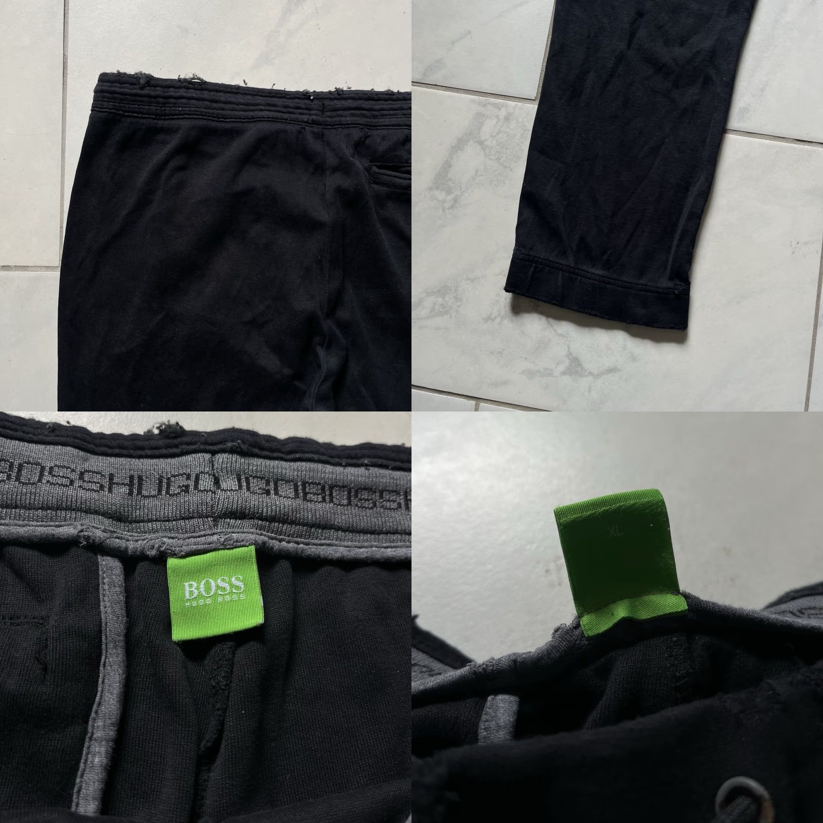 Hugo Boss HUGO BOSS Sweatpants Jogger XL Mens Cotton Polyester Pocket Drawstring Black 36x30 Inseam 30 Stretch Moisture Wicking Pockets Reflective Easy Care Size US 36 / EU 52 - 9 Thumbnail