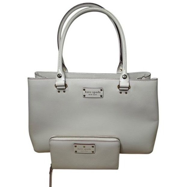 Kate Spade Kate Spade New York Wellesley Quinn Ivory Cream Tote Bag Pur Size ONE SIZE - 2 Thumbnail