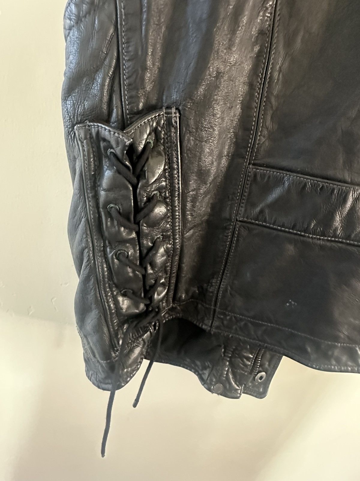 Polo Ralph Lauren Very Rare Polo Ralph Lauren Leather Motorcycle Vest Size US XL / EU 56 / 4 - 7 Thumbnail