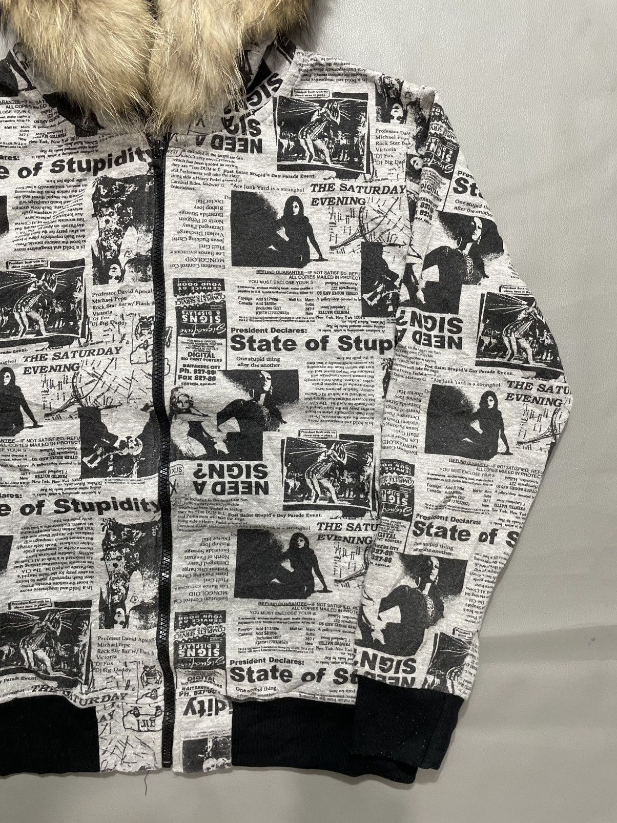 Hysteric Glamour Japanese clashahead poem Zip Fur Hoodie lgb style Size US M / EU 48-50 / 2 - 4 Thumbnail