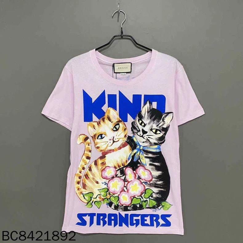 Gucci Gucci Pink cat short sleeves 2504-Nextarrow Size XXS / US 00 / IT 34 - 1 Thumbnail