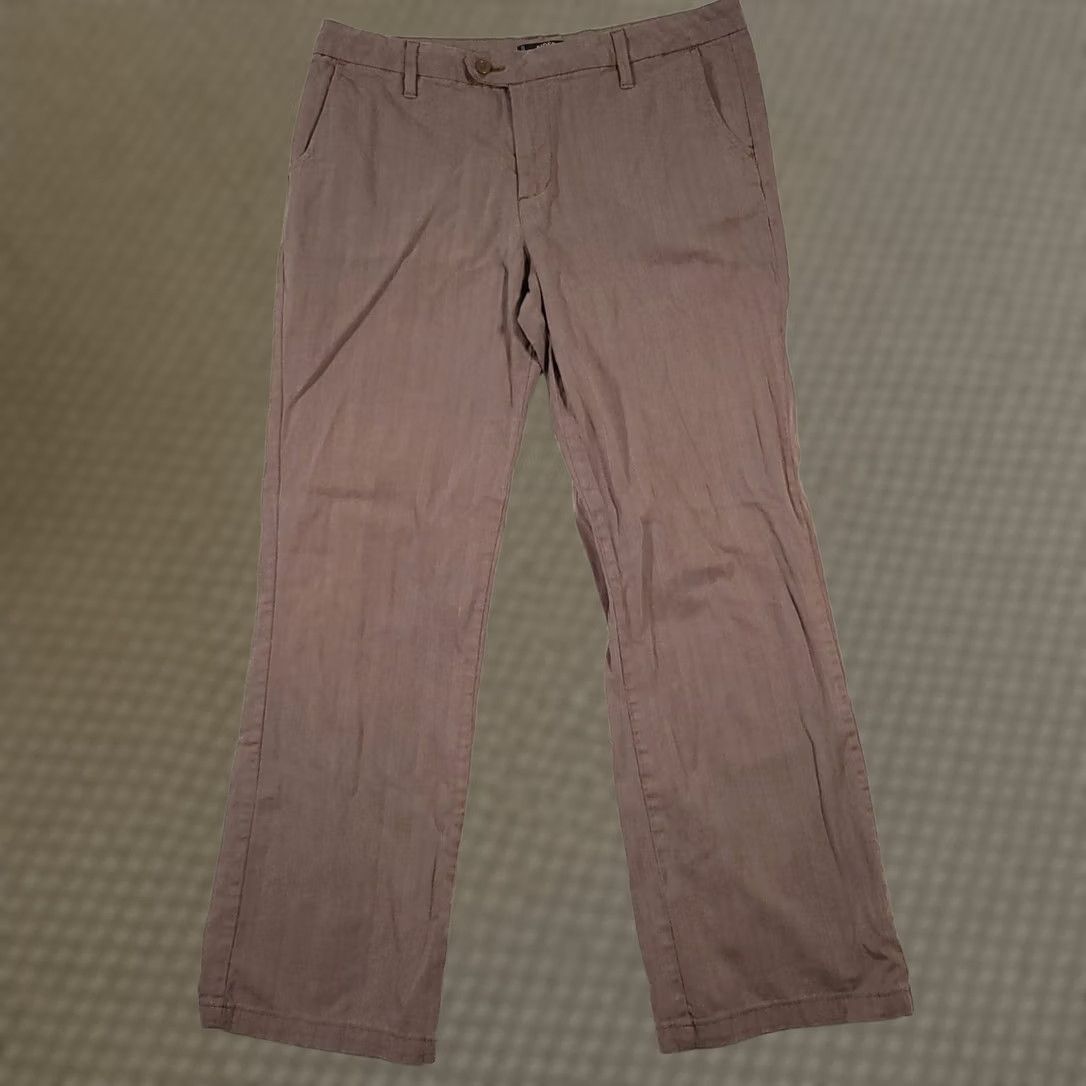 Lee Riders by LEE Womens Mid Rise Straight Leg Chino Pants Sz 12M W33x L29 Size 34" / US 12 / IT 48 - 1 Thumbnail
