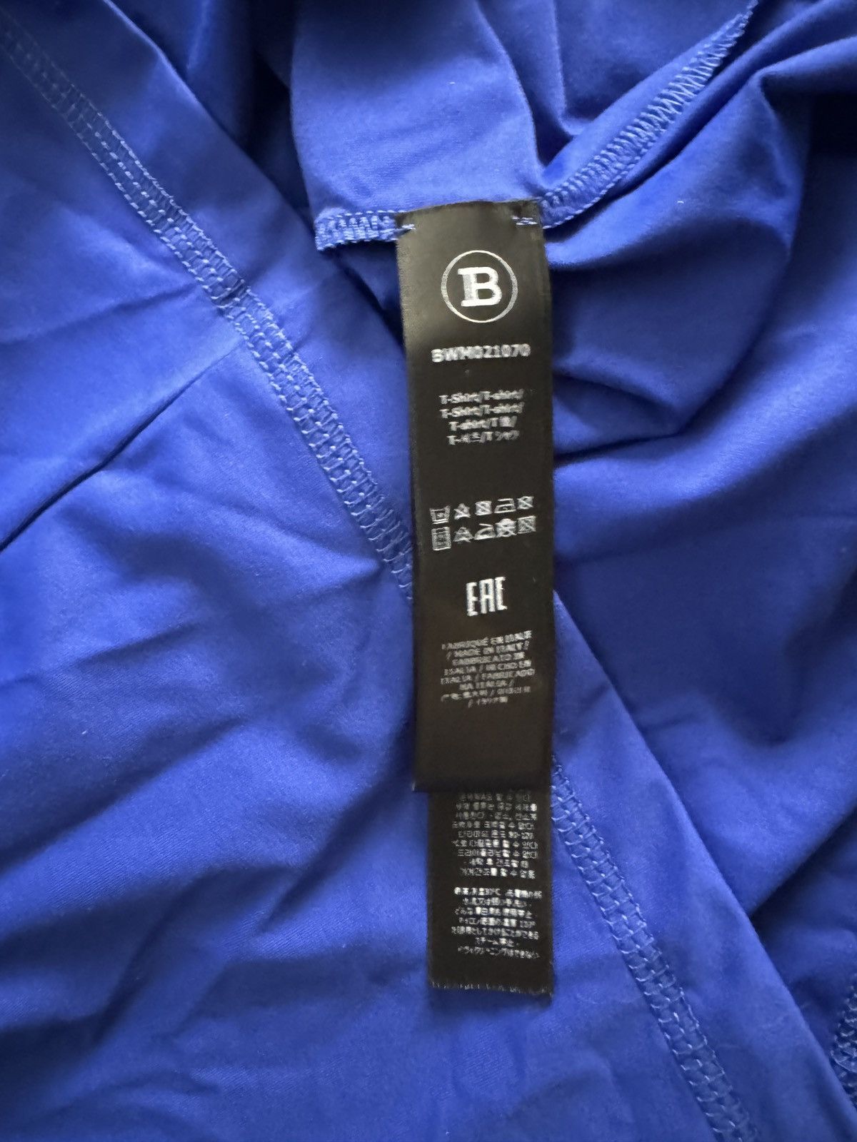 Balmain Balmain zip-up logo-print T-shirt Size US S / EU 44-46 / 1 - 4 Thumbnail