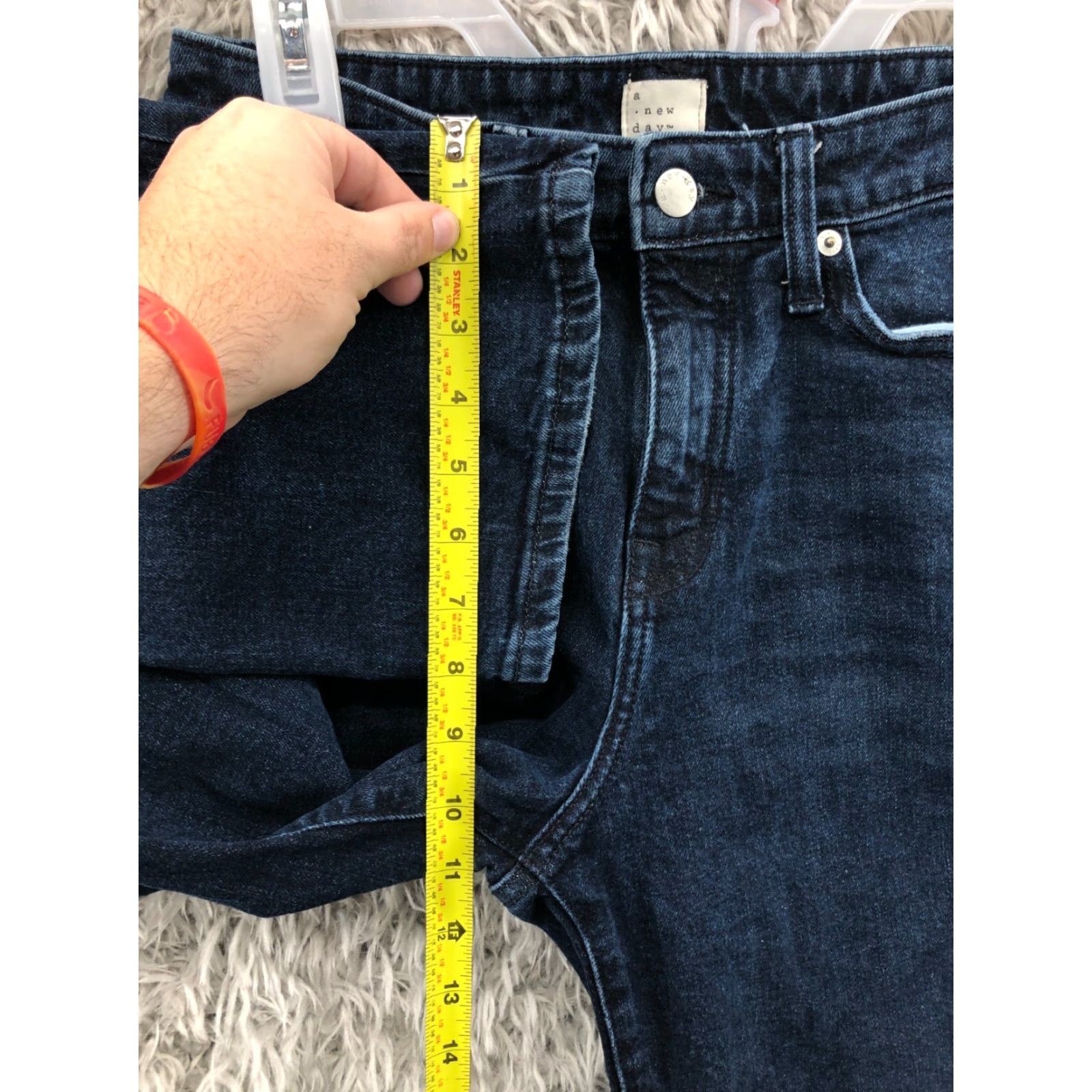 Vintage **Womens A New Day Blue Jeans Size 2 Mid Rise Straight** User: **A New Day Womens Blue Jeans Size 2 Mid Rise Straight** Size 26" / US 2 / IT 38 - 4 Thumbnail