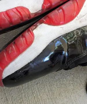 Jordan Brand Nike Air Jordan 11 Bred 14 Red Black High Tops 136046-061 Size US 14 / EU 47 - 7 Thumbnail