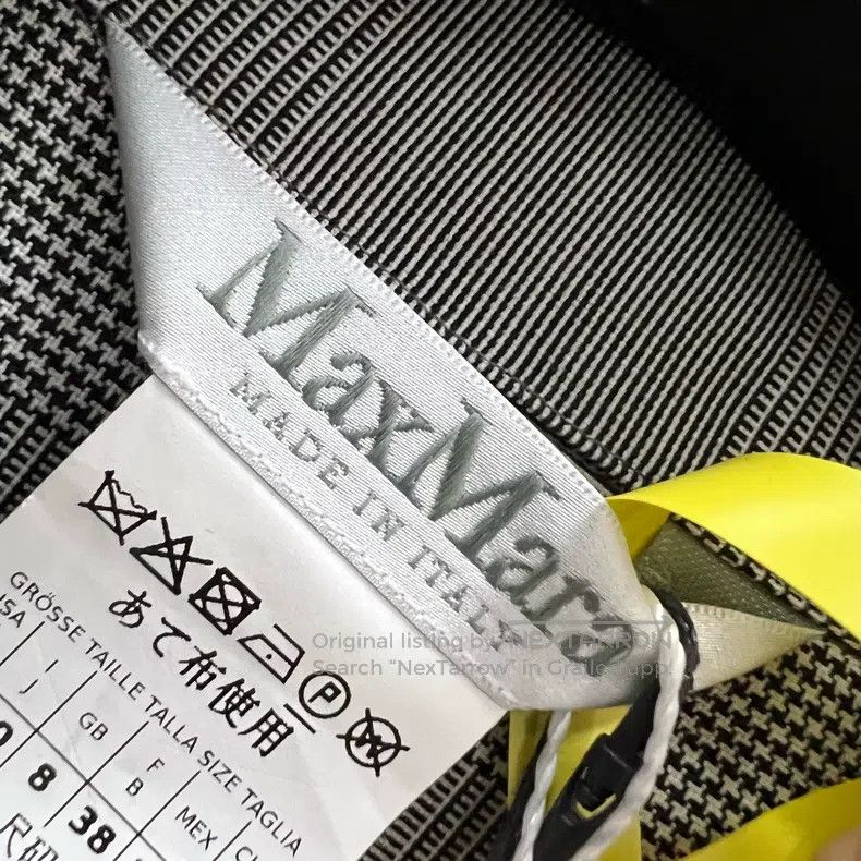 Max Mara Max Mara Grey Checkered Coat Size M / US 6-8 / IT 42-44 - 3 Thumbnail