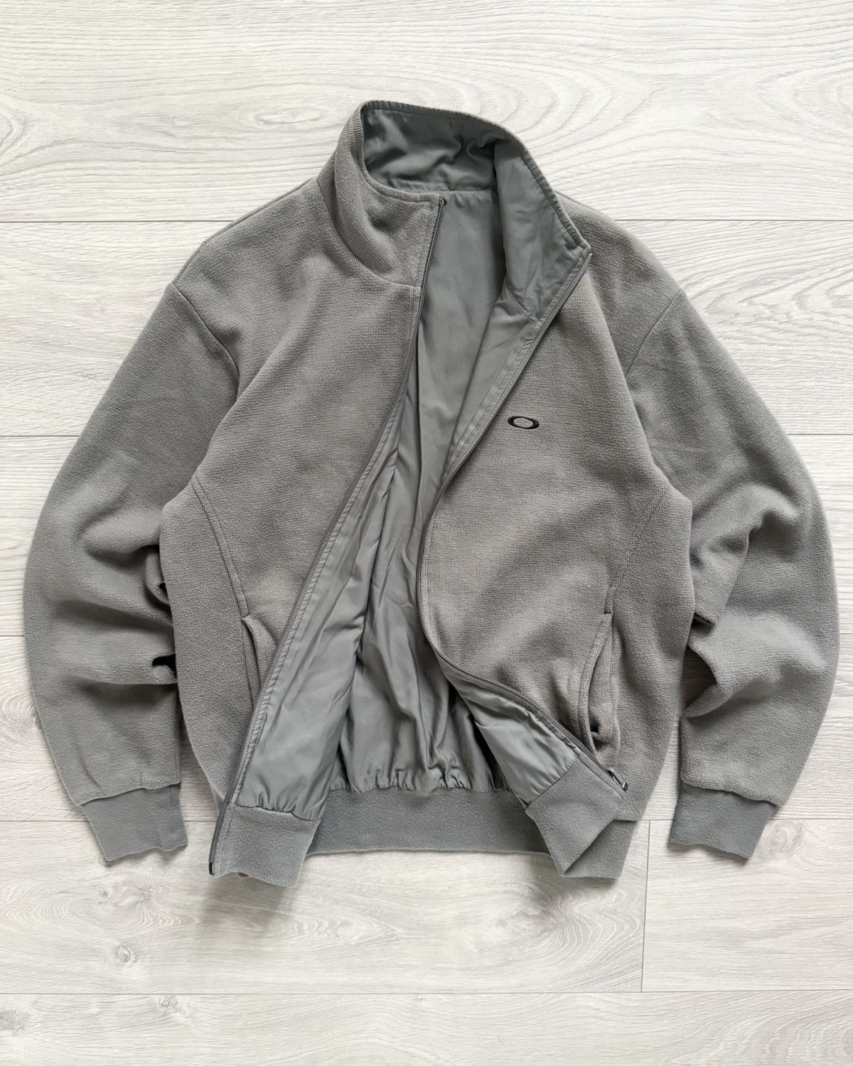 Oakley Oakley 00s Curve Panelled Reversible Fleece Nylon Jacket Size US M / EU 48-50 / 2 - 2 Thumbnail