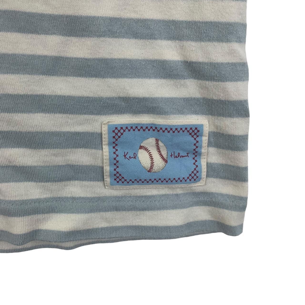 Karl Helmut Vintage KARL HELMUT JAPAN Embossed Logo Tee Shirt Top Size M / US 6-8 / IT 42-44 - 6 Thumbnail