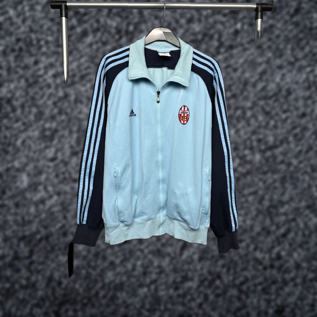 Adidas Adidas Vintage Mens Track Jacket Jacket L Blue Track Jacket Mens Size US L / EU 52-54 / 3 - 1 Thumbnail
