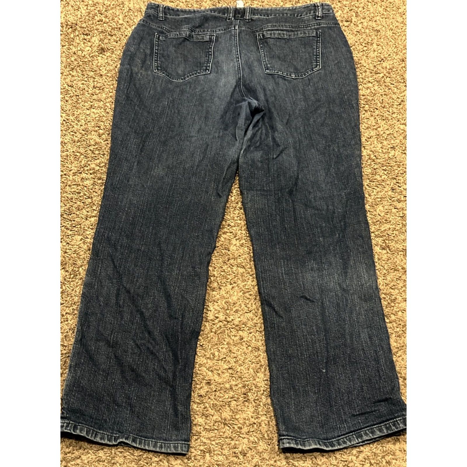 Charter Club Charter Club Jeans Women’s Denim Bootcut Cotton Blend 16W Blue A44 Regular Inseam 29" 37" Waist Pockets Mid Rise Size 38" / US 16 / IT 52 - 4 Thumbnail