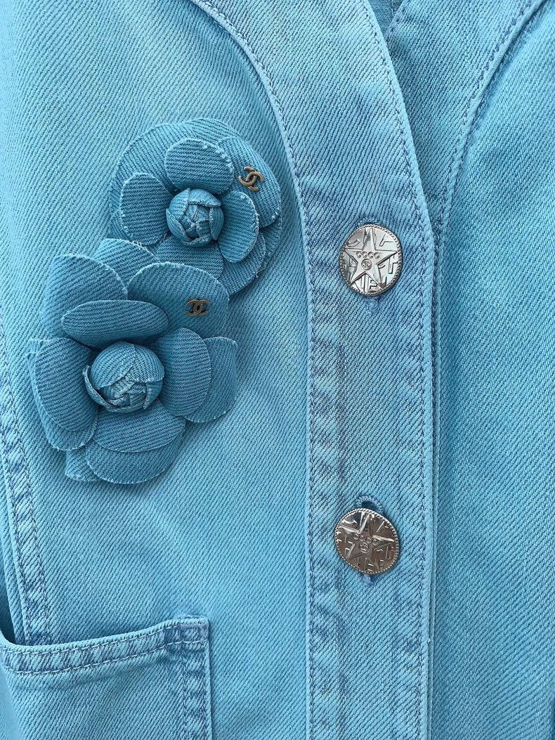 Chanel Chanel Blue denim jacket Size XS / US 0-2 / IT 36-38 - 3 Thumbnail