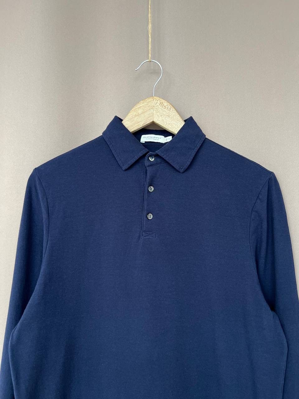 Suitsupply Suitsupply Collared Polo Long Sleeve Mens Size M Size US M / EU 48-50 / 2 - 2 Thumbnail