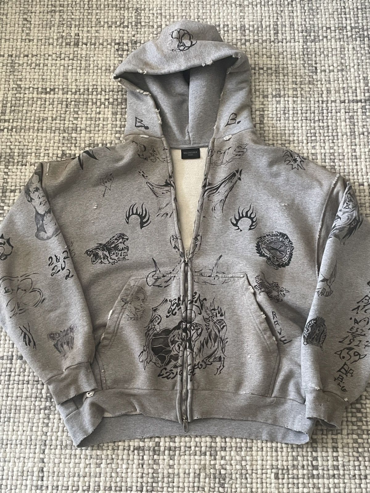 Balenciaga Balenciaga many kisses germany hoodie | Grailed