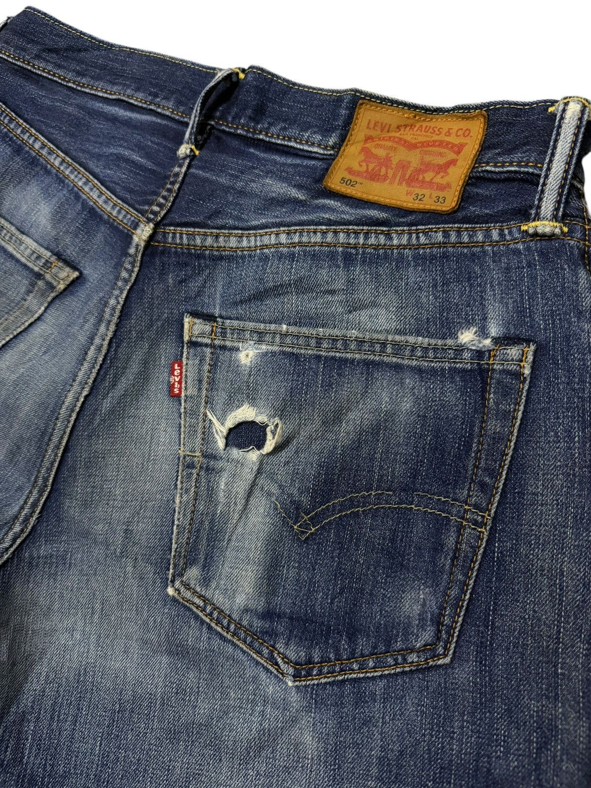 Levi's Vintage Levi’s 502 Denim Jeans | Slim Regular Straight | W33 Size US 33 - 8 Thumbnail