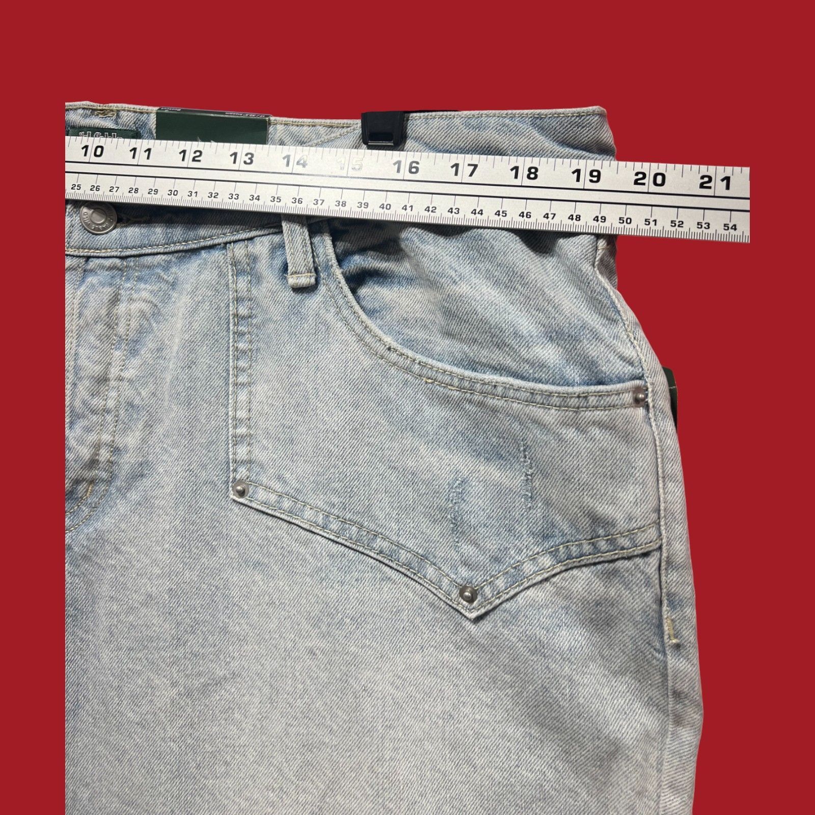 Other Wild Fable - Women's Low-Rise Bootcut Baggy Jeans - Light Bl Size 39" - 5 Thumbnail