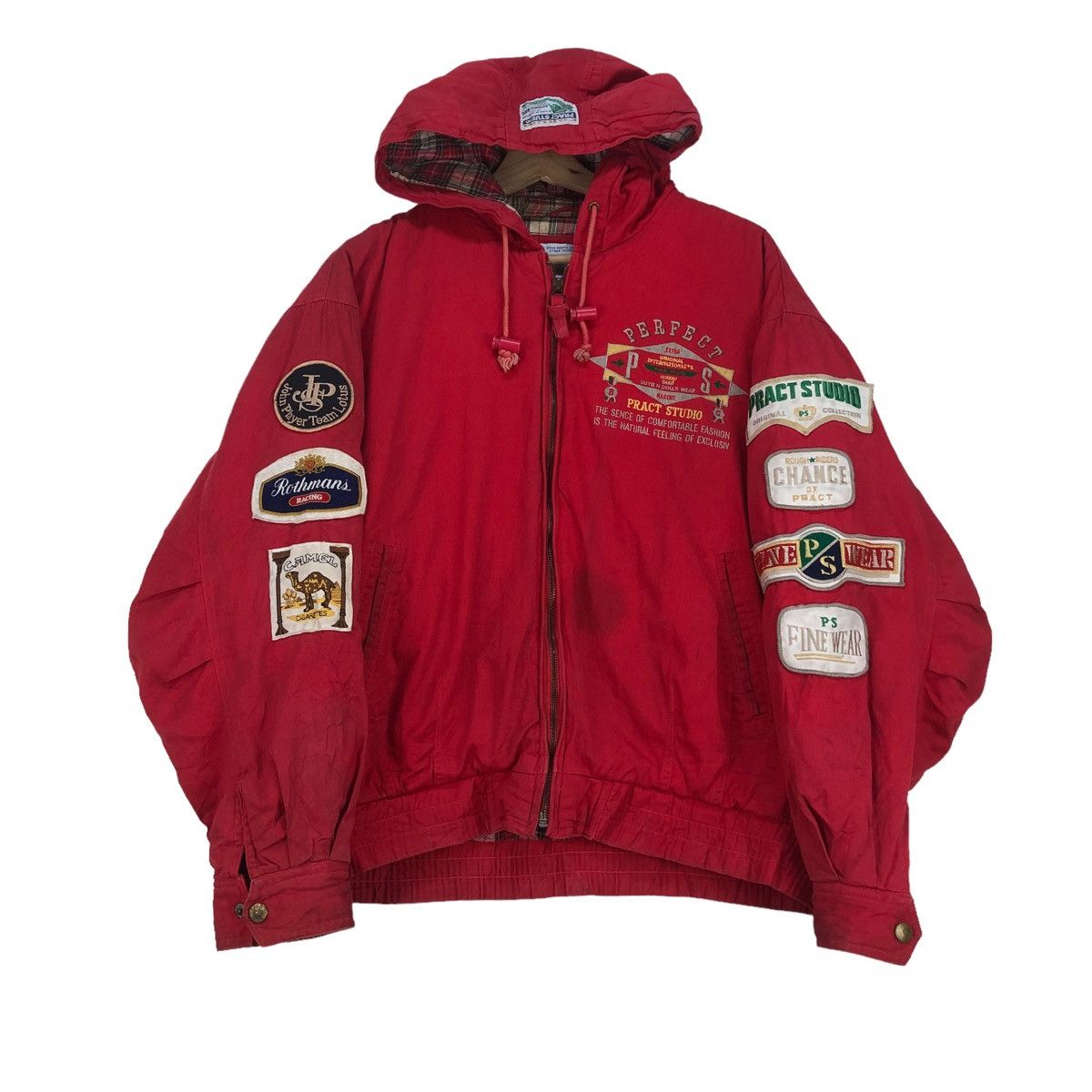 Japanese Brand Pract Studio Hooded Jacket Bomber Style Size US L / EU 52-54 / 3 - 1 Thumbnail