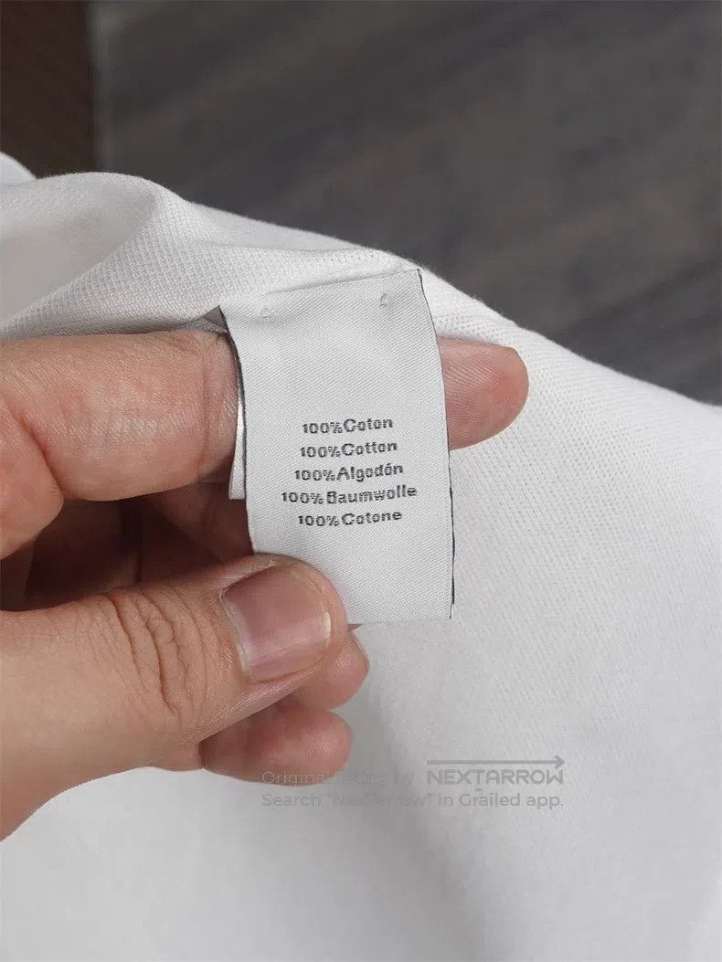 Hermes Hermes White Slim Fit Short Sleeve Polo Size US M / EU 48-50 / 2 - 9 Thumbnail