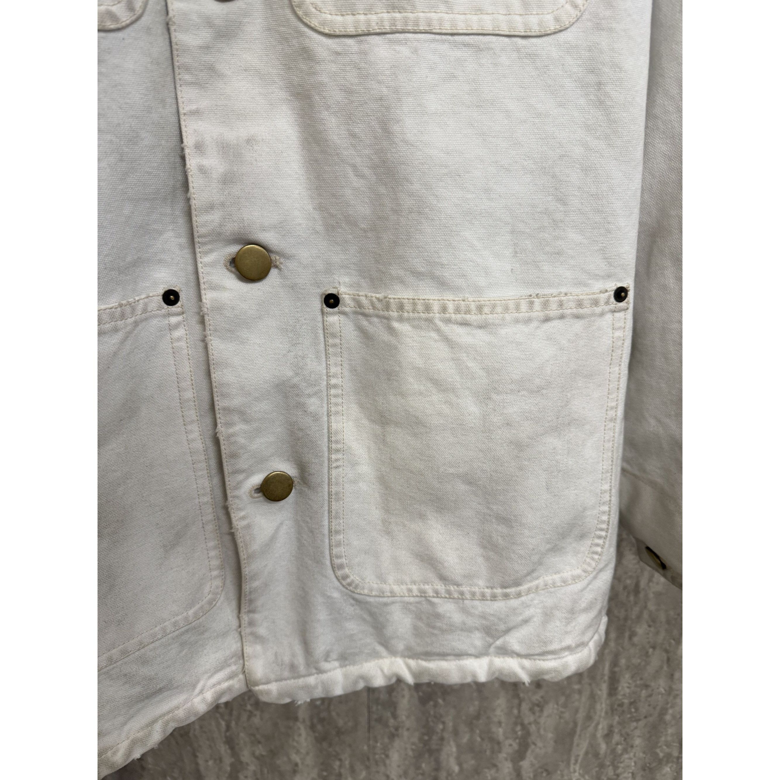 Prada Prada Make Old models Dirty White Cotton Workwear Jacket Wit Size XS / US 0-2 / IT 36-38 - 4 Thumbnail