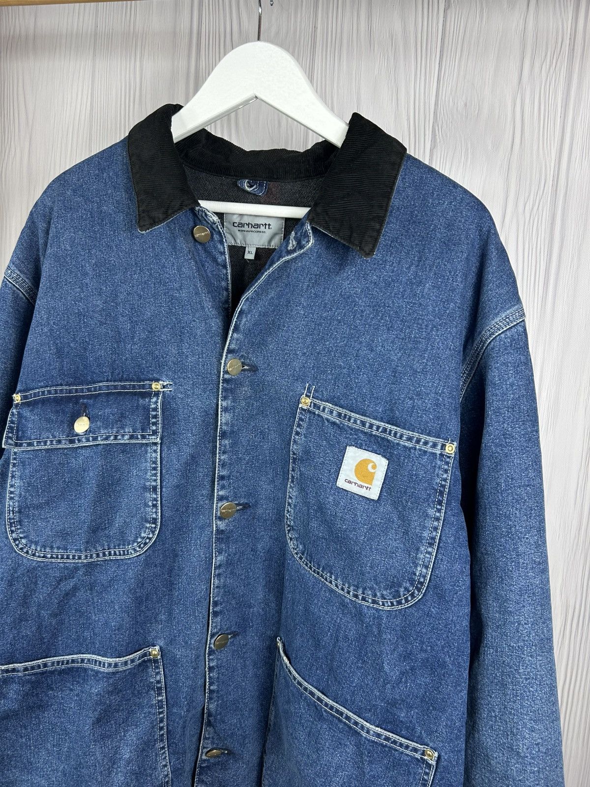 Carhartt Wip Vintage Carhartt OG Chore Coat Heavy Denim Jacket Size XL Size US XL / EU 56 / 4 - 4 Thumbnail