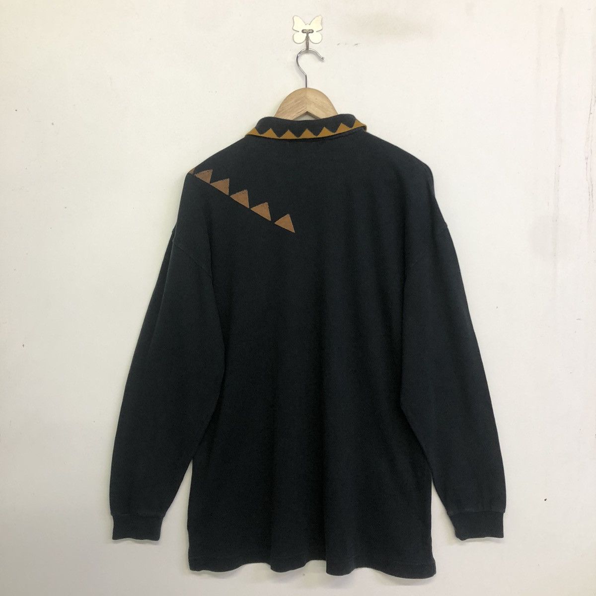 Kansai Yamamoto KANSAI SPORTS Spellout Long Sleeve Polo Shirt Size US L / EU 52-54 / 3 - 7 Thumbnail